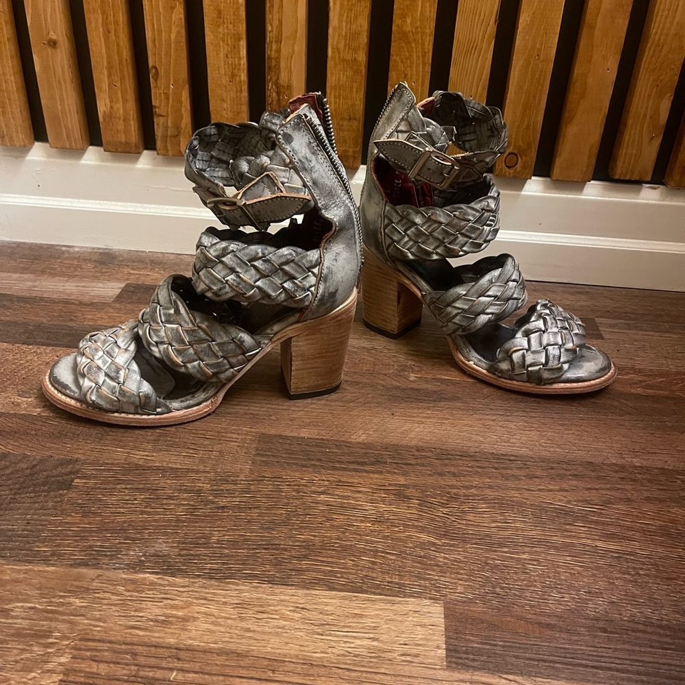 Freebird by Steven Silver Heeled Shoes with Textured Design